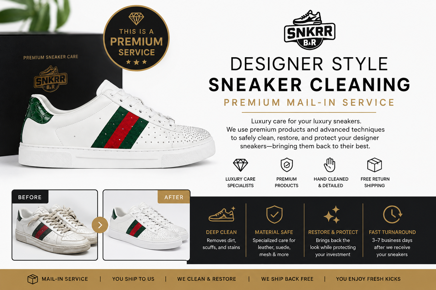 Designer Sneaker Cleaning Service