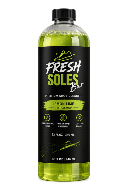 Fresh Soles Bar™ Premium Shoe Cleaner | Lemon Lime | Deep Clean Sneaker Cleaning Solution (16 oz)